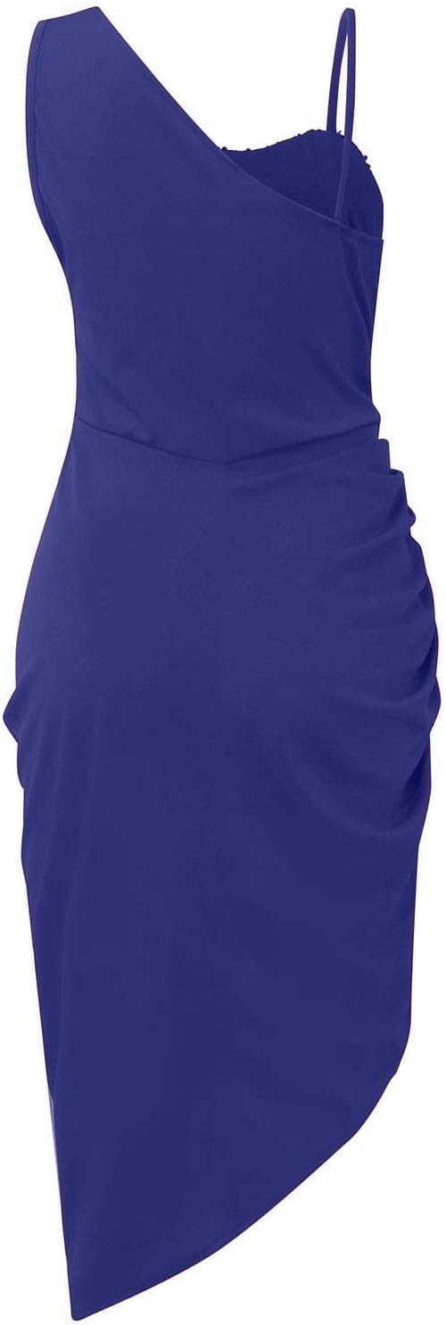 OIOLOYJM Prom Dresses 2025 Wedding Guest Dresses for Women Sexy Cocktail Formal Party One Shoulder Dresses for Women 2025