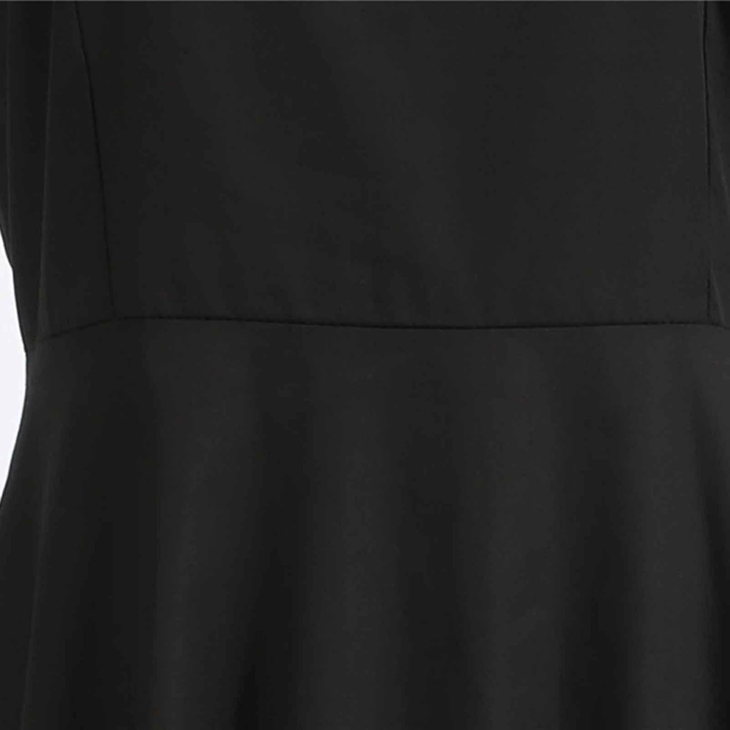 Women Double Breasted Notch Lapel 50s Vintage Short Sleeve Cocktail Swing Dress Polka Dot 1950s Rockabilly Prom Dress