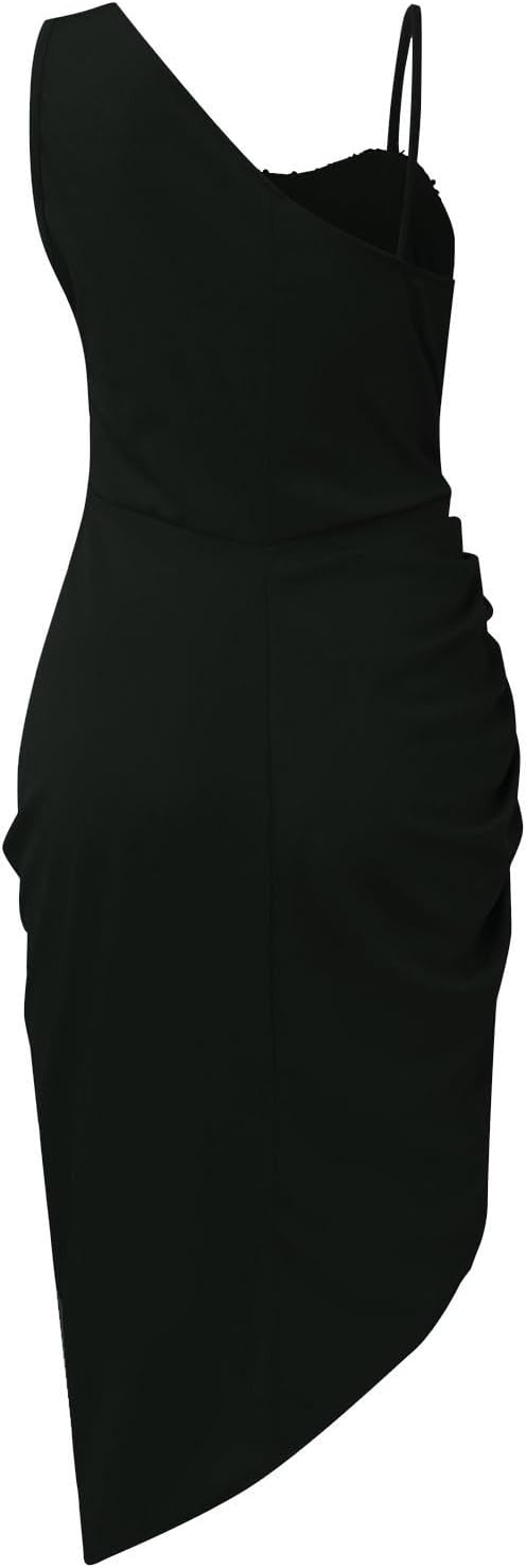 OIOLOYJM Prom Dresses 2025 Wedding Guest Dresses for Women Sexy Cocktail Formal Party One Shoulder Dresses for Women 2025