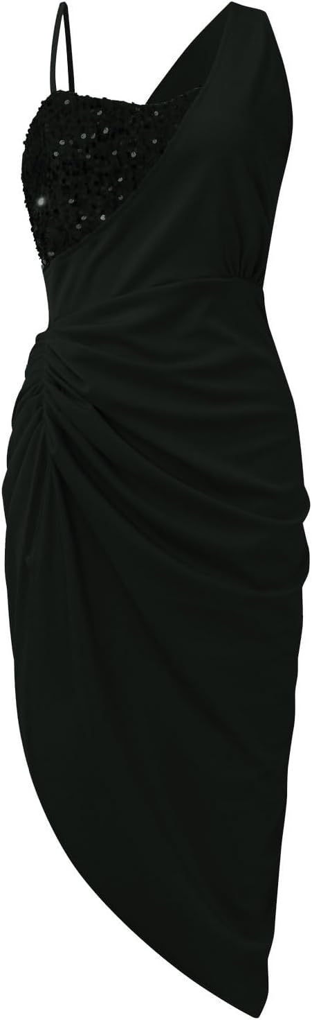 OIOLOYJM Prom Dresses 2025 Wedding Guest Dresses for Women Sexy Cocktail Formal Party One Shoulder Dresses for Women 2025