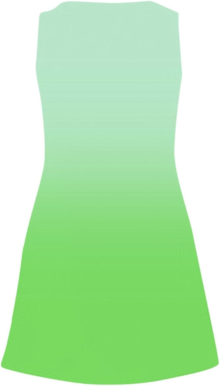 Women's Summer Dresses 2025 Beach Casual Sleeveless Floral Print Boho Tank Dress V Neck Ruffle Dresses