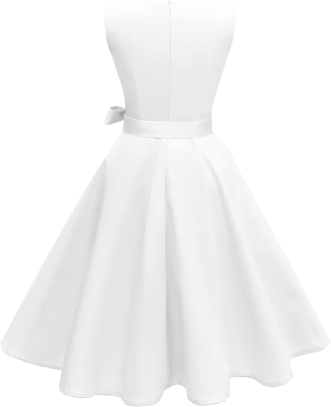 Hanpceirs Women's Boatneck Sleeveless Swing Vintage 1950s Cocktail Dress New