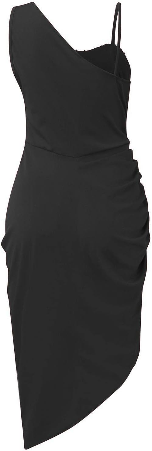 OIOLOYJM Prom Dresses 2025 Wedding Guest Dresses for Women Sexy Cocktail Formal Party One Shoulder Dresses for Women 2025