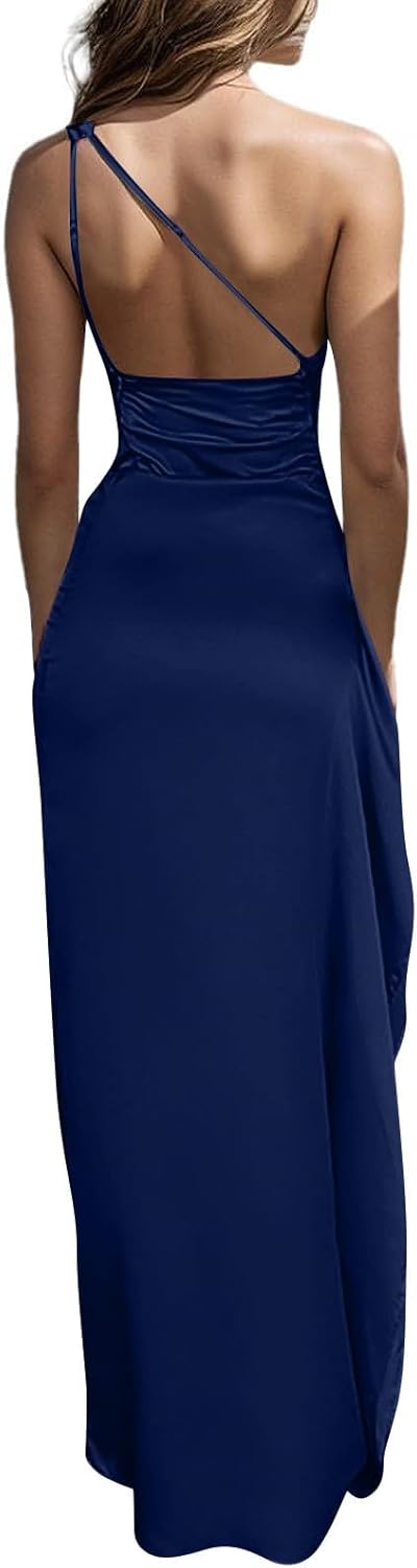 OIOLOYJM Prom Dresses 2025 Wedding Guest Dresses for Women Sexy Cocktail Formal Party One Shoulder Dresses for Women 2025