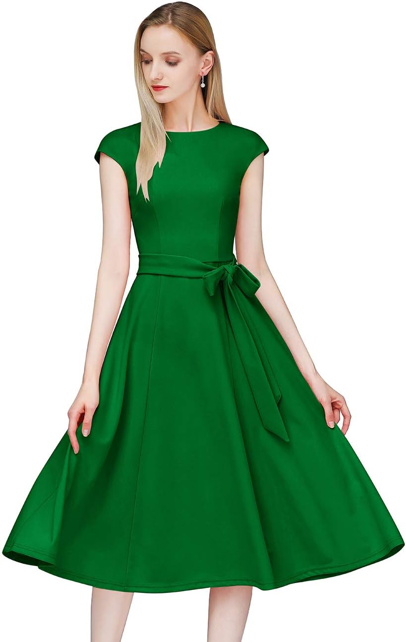 DRESSTELLS Women's Cocktail Dresses, Formal Wedding Guest Church Modest Graduation Party Prom Dress 2025