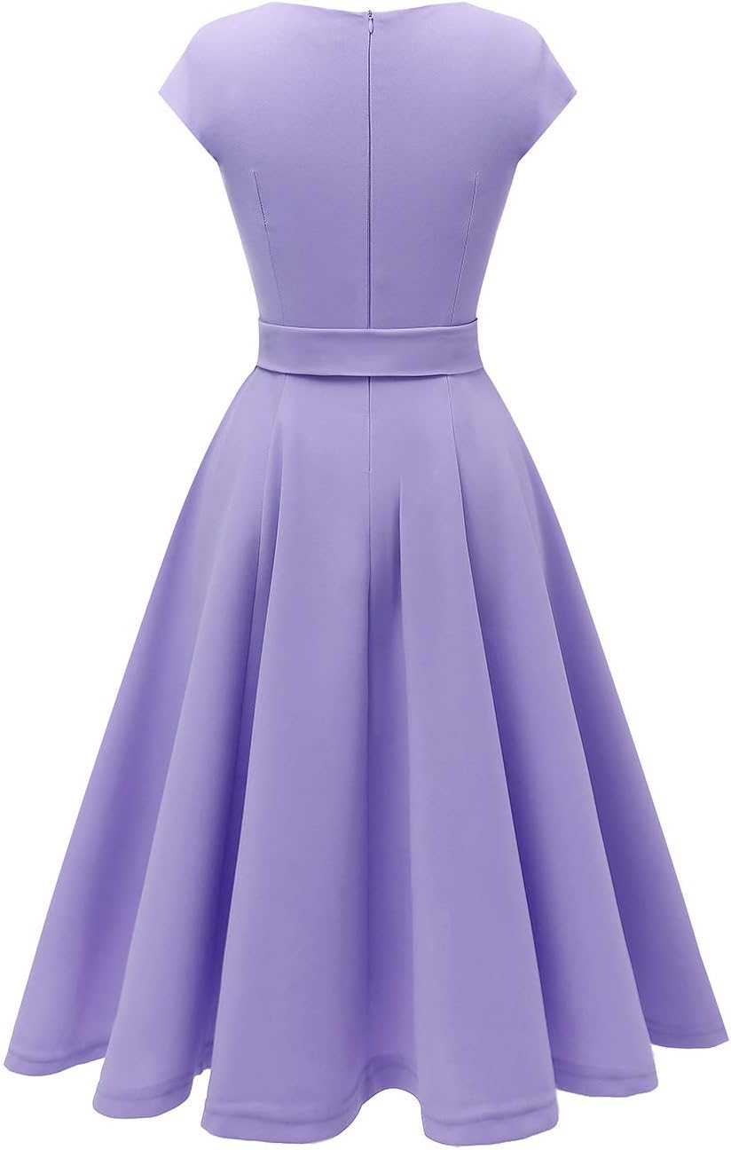 DRESSTELLS Women's Cocktail Dresses, Formal Wedding Guest Church Modest Graduation Party Prom Dress 2025