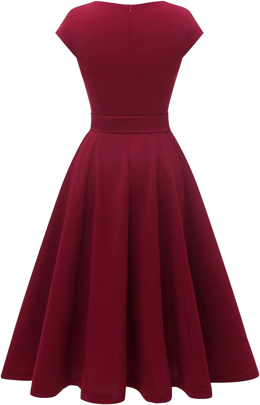 DRESSTELLS Women's Cocktail Dresses, Formal Wedding Guest Church Modest Graduation Party Prom Dress 2025