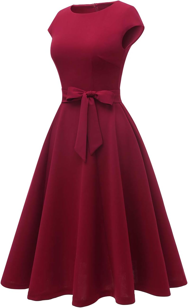 DRESSTELLS Women's Cocktail Dresses, Formal Wedding Guest Church Modest Graduation Party Prom Dress 2025