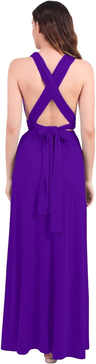 Womens Transformer Evening Dress Maxi Cocktail Wrap Convertible Multi Way Floor Long Formal Gown