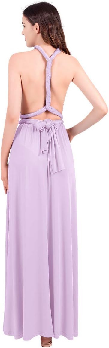 Womens Transformer Evening Dress Maxi Cocktail Wrap Convertible Multi Way Floor Long Formal Gown