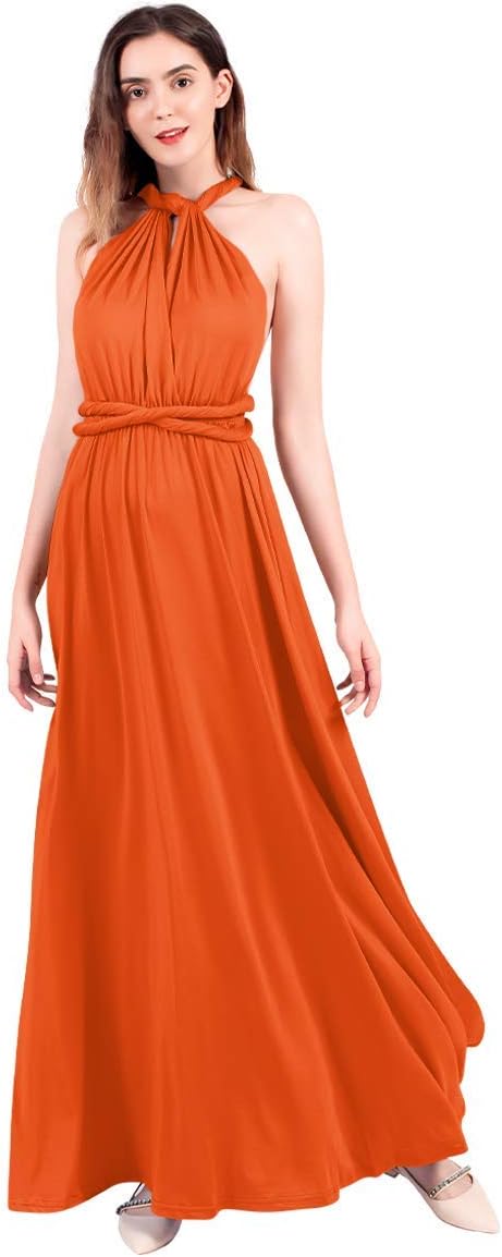 Womens Transformer Evening Dress Maxi Cocktail Wrap Convertible Multi Way Floor Long Formal Gown