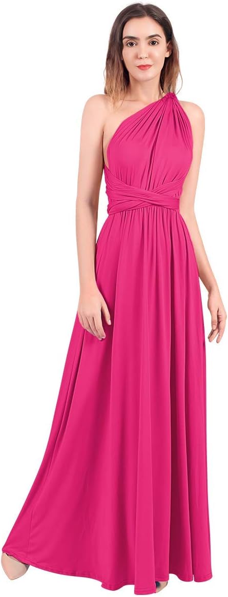 Womens Transformer Evening Dress Maxi Cocktail Wrap Convertible Multi Way Floor Long Formal Gown
