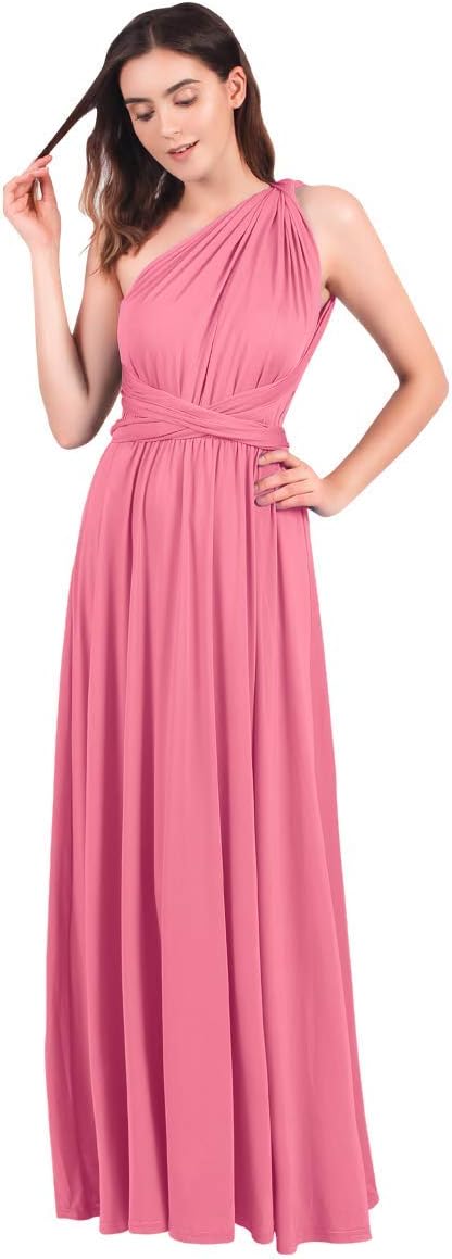 Womens Transformer Evening Dress Maxi Cocktail Wrap Convertible Multi Way Floor Long Formal Gown