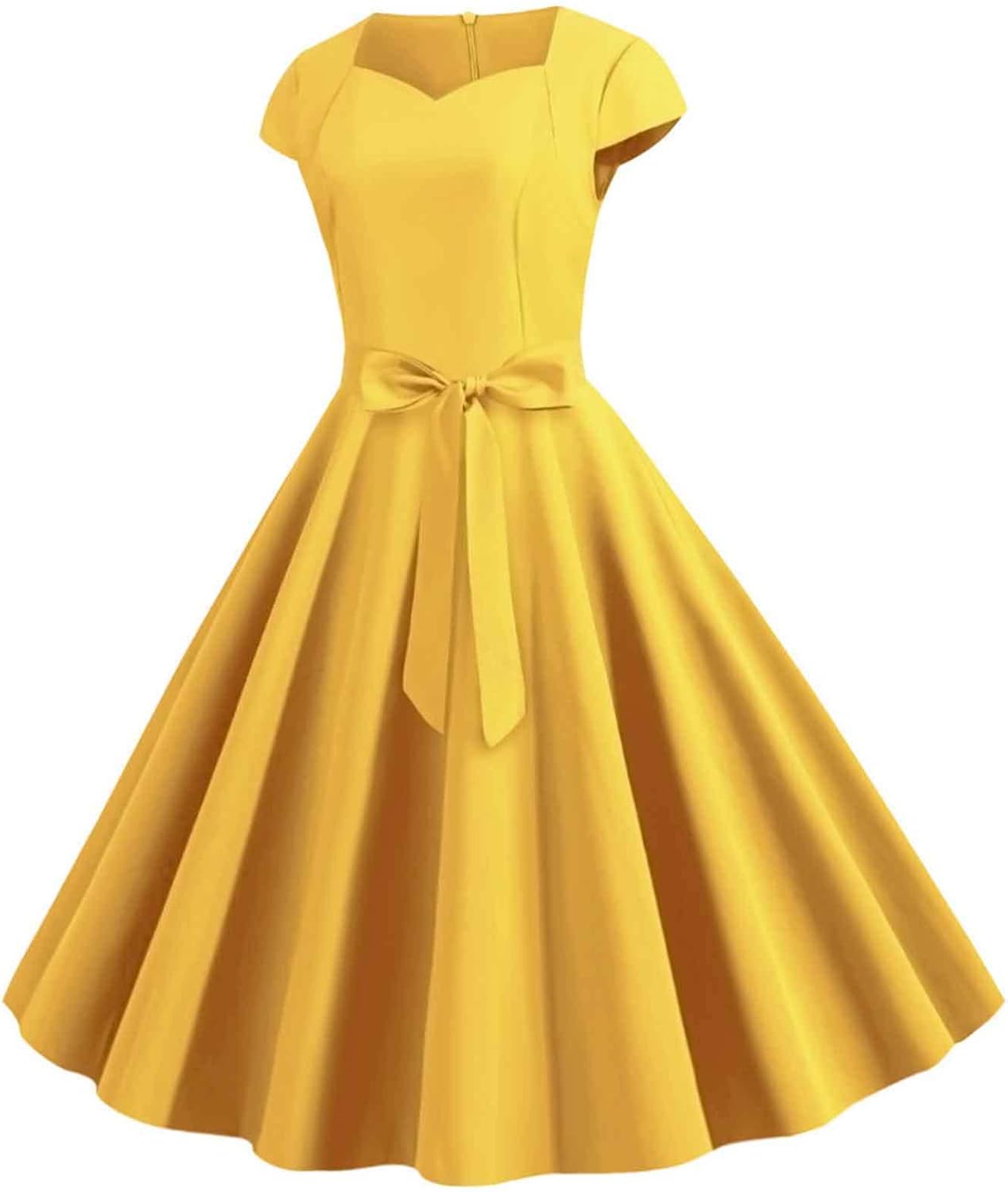 Women Double Breasted Notch Lapel 50s Vintage Short Sleeve Cocktail Swing Dress Polka Dot 1950s Rockabilly Prom Dress