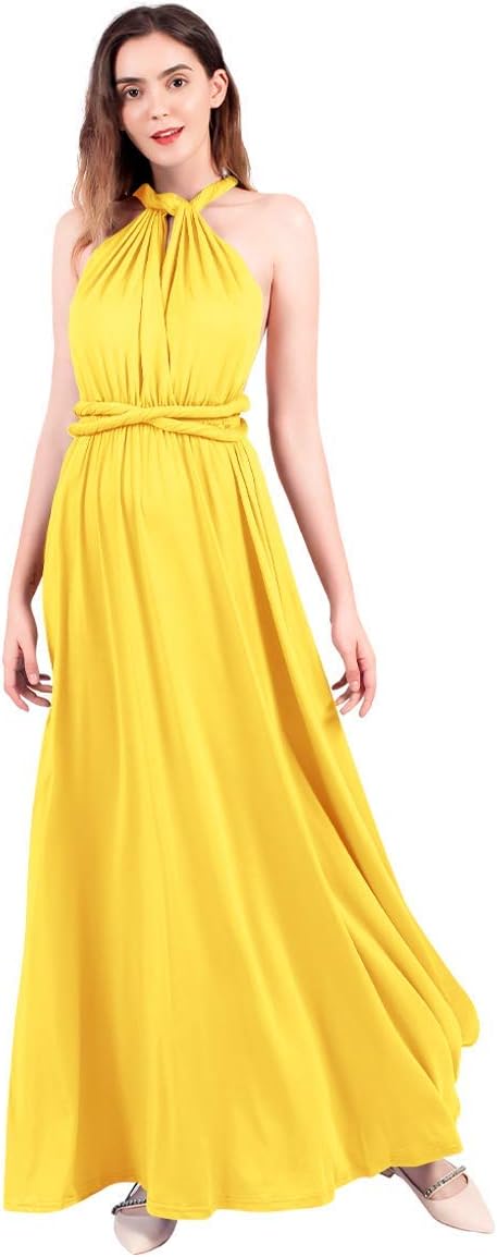 Womens Transformer Evening Dress Maxi Cocktail Wrap Convertible Multi Way Floor Long Formal Gown