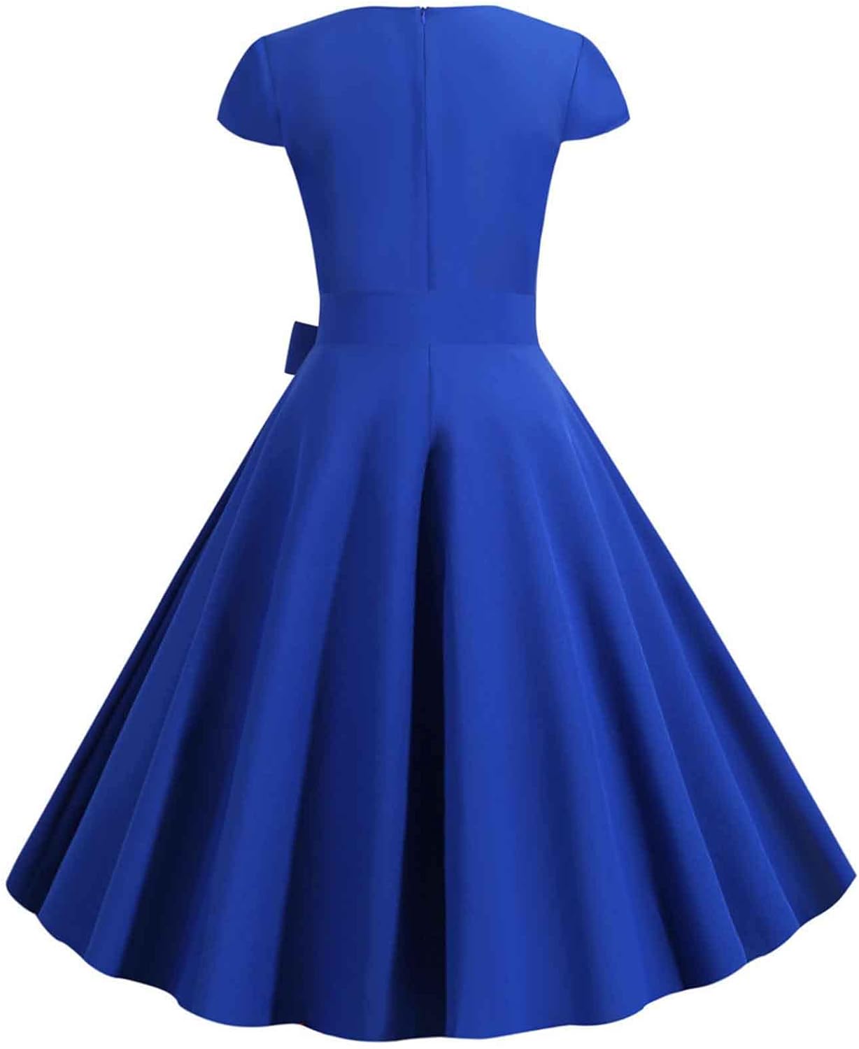 Women Double Breasted Notch Lapel 50s Vintage Short Sleeve Cocktail Swing Dress Polka Dot 1950s Rockabilly Prom Dress