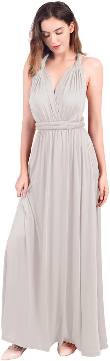 Womens Transformer Evening Dress Maxi Cocktail Wrap Convertible Multi Way Floor Long Formal Gown