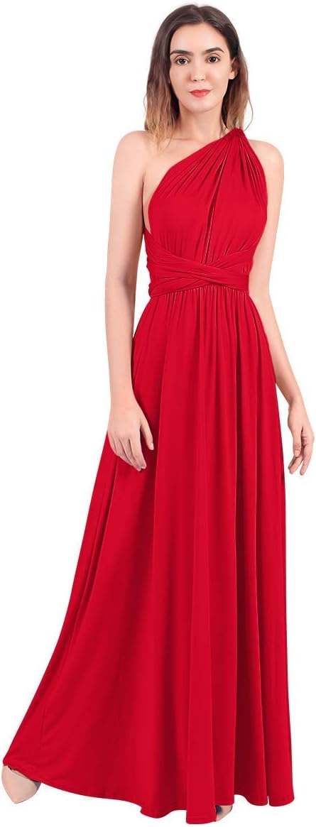 Womens Transformer Evening Dress Maxi Cocktail Wrap Convertible Multi Way Floor Long Formal Gown