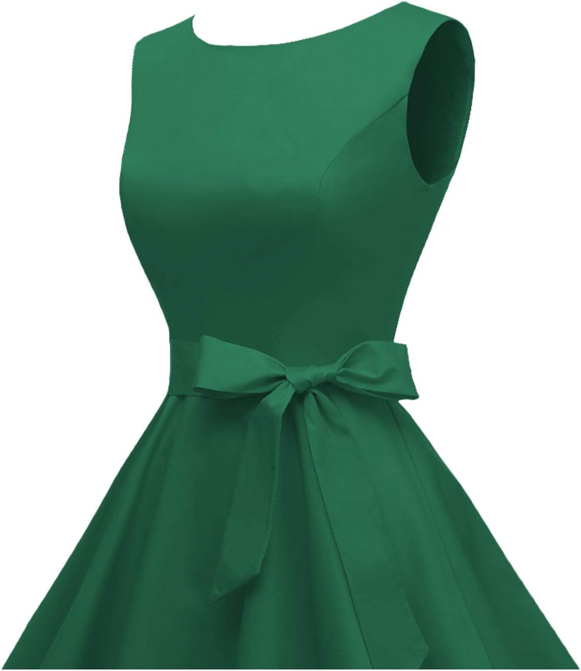 Hanpceirs Women's Boatneck Sleeveless Swing Vintage 1950s Cocktail Dress New