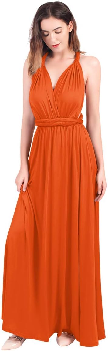 Womens Transformer Evening Dress Maxi Cocktail Wrap Convertible Multi Way Floor Long Formal Gown