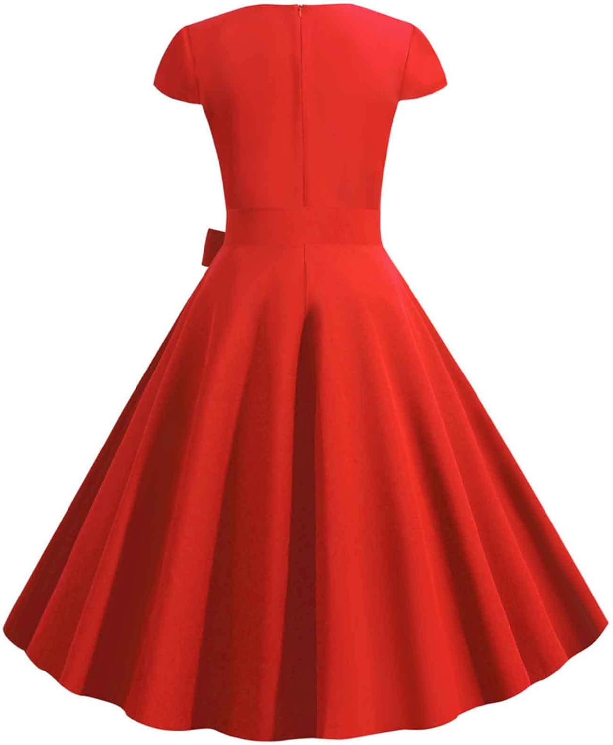 Women Double Breasted Notch Lapel 50s Vintage Short Sleeve Cocktail Swing Dress Polka Dot 1950s Rockabilly Prom Dress