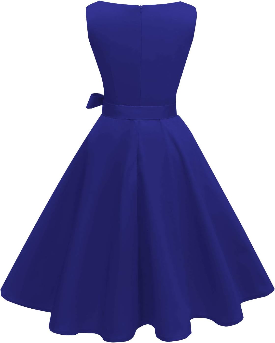 Hanpceirs Women's Boatneck Sleeveless Swing Vintage 1950s Cocktail Dress New