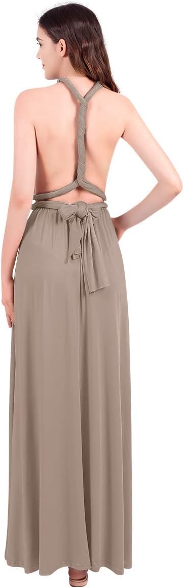 Womens Transformer Evening Dress Maxi Cocktail Wrap Convertible Multi Way Floor Long Formal Gown