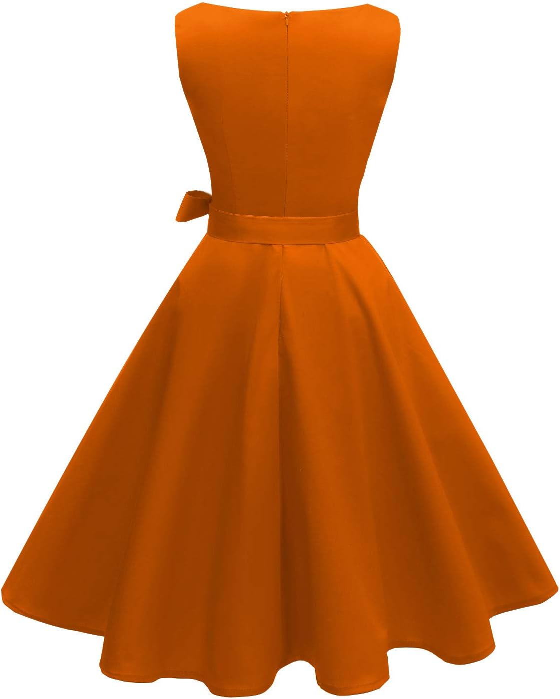 Hanpceirs Women's Boatneck Sleeveless Swing Vintage 1950s Cocktail Dress New