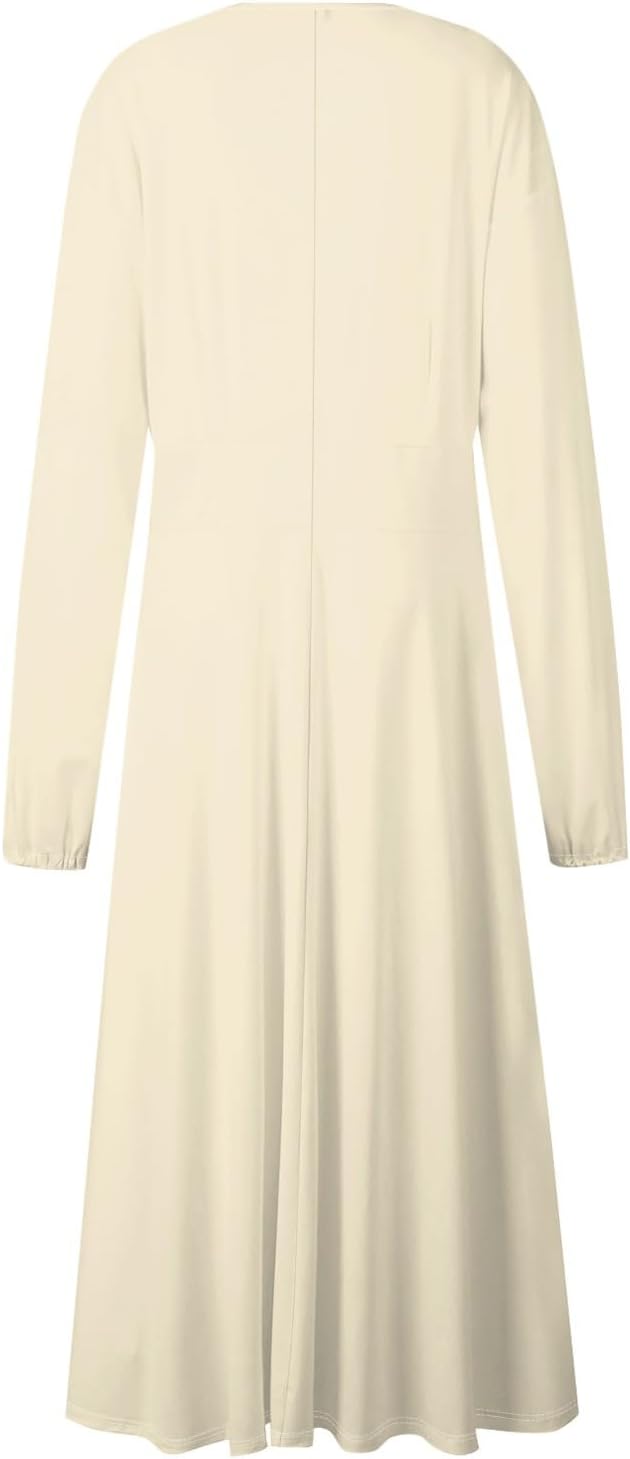 Women's Summer Elegant Cocktail Dress Solid Color Swing V-Neck Party Gown Dresses, S-2XL