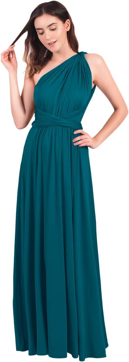 Womens Transformer Evening Dress Maxi Cocktail Wrap Convertible Multi Way Floor Long Formal Gown