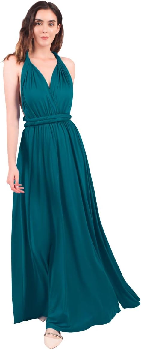 Womens Transformer Evening Dress Maxi Cocktail Wrap Convertible Multi Way Floor Long Formal Gown