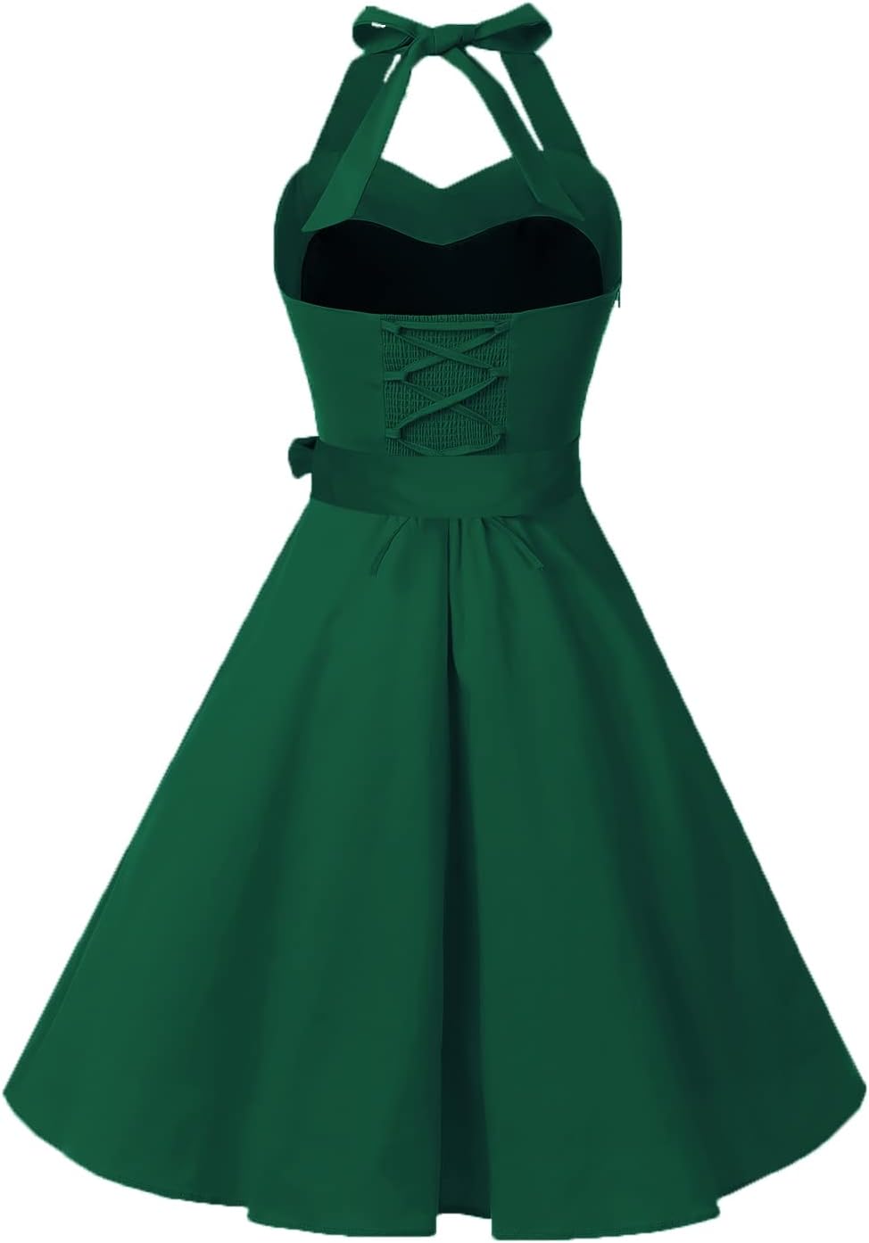 Topdress Women'sVintage Polka Audrey Dress 1950s Halter Retro Cocktail Dress
