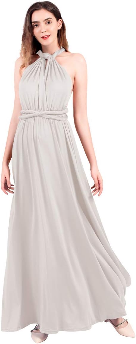 Womens Transformer Evening Dress Maxi Cocktail Wrap Convertible Multi Way Floor Long Formal Gown