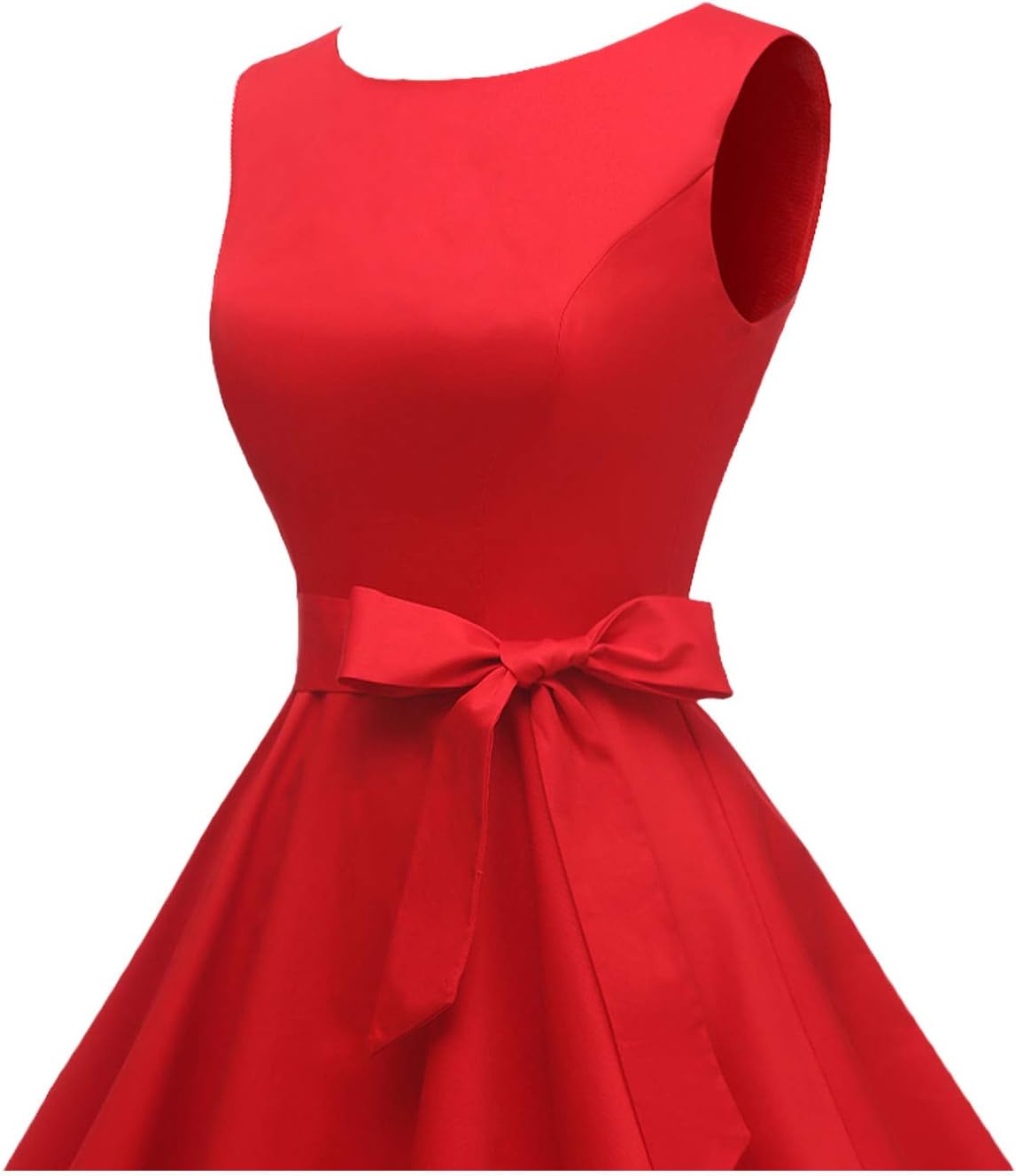 Hanpceirs Women's Boatneck Sleeveless Swing Vintage 1950s Cocktail Dress New