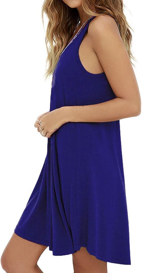 MOLERANI Women's Casual Swing Simple T-Shirt Loose Dress
