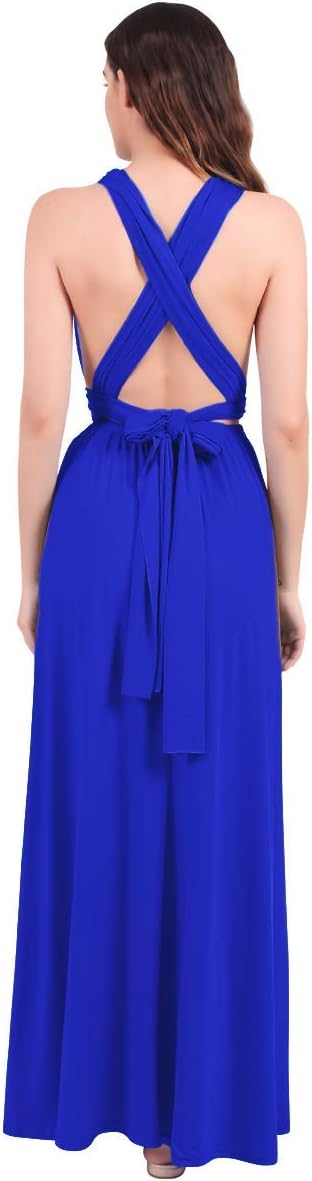 Womens Transformer Evening Dress Maxi Cocktail Wrap Convertible Multi Way Floor Long Formal Gown