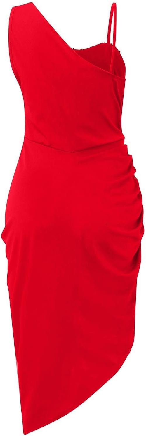 OIOLOYJM Prom Dresses 2025 Wedding Guest Dresses for Women Sexy Cocktail Formal Party One Shoulder Dresses for Women 2025