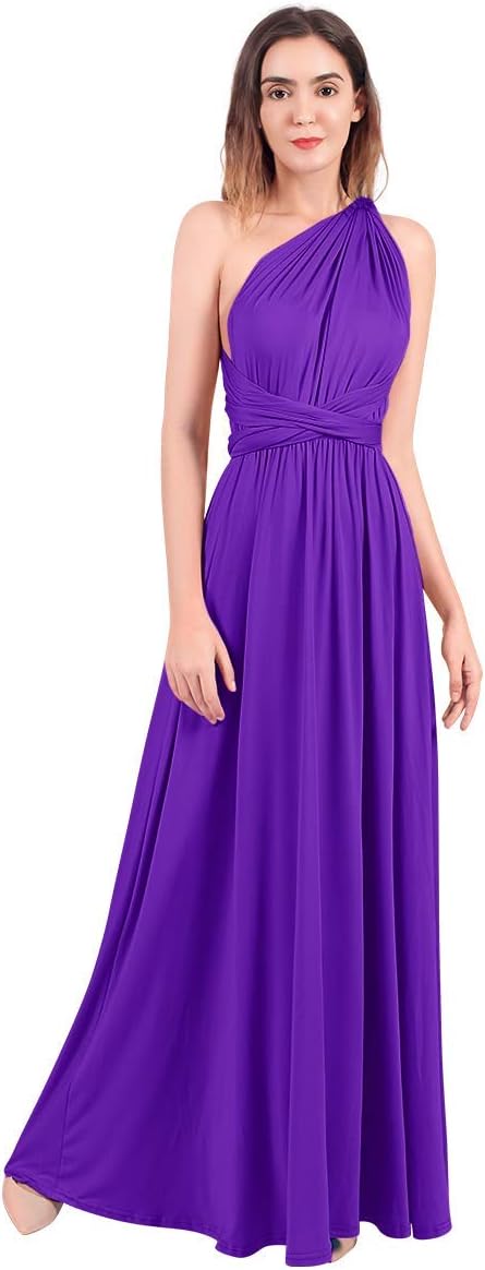 Womens Transformer Evening Dress Maxi Cocktail Wrap Convertible Multi Way Floor Long Formal Gown