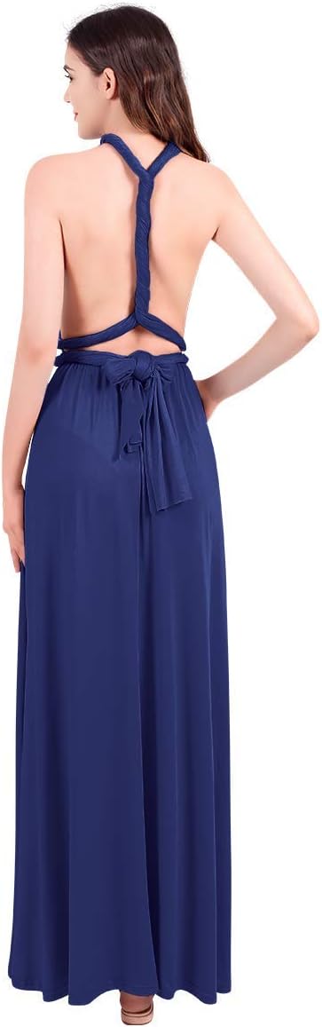 Womens Transformer Evening Dress Maxi Cocktail Wrap Convertible Multi Way Floor Long Formal Gown