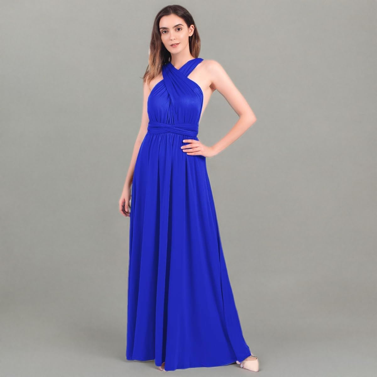 Womens Transformer Evening Dress Maxi Cocktail Wrap Convertible Multi Way Floor Long Formal Gown