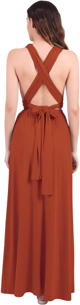 Womens Transformer Evening Dress Maxi Cocktail Wrap Convertible Multi Way Floor Long Formal Gown