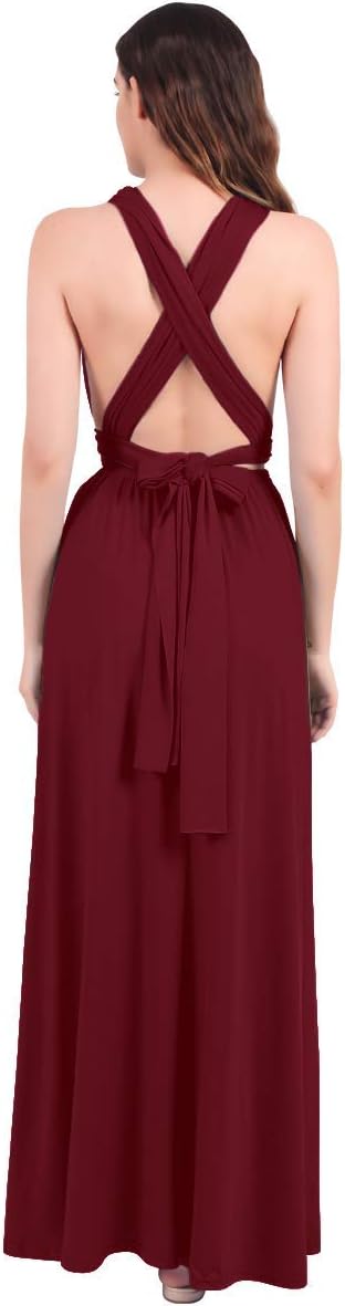 Womens Transformer Evening Dress Maxi Cocktail Wrap Convertible Multi Way Floor Long Formal Gown
