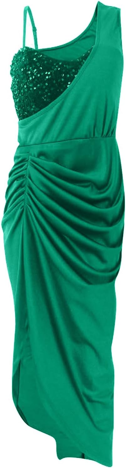 OIOLOYJM Prom Dresses 2025 Wedding Guest Dresses for Women Sexy Cocktail Formal Party One Shoulder Dresses for Women 2025