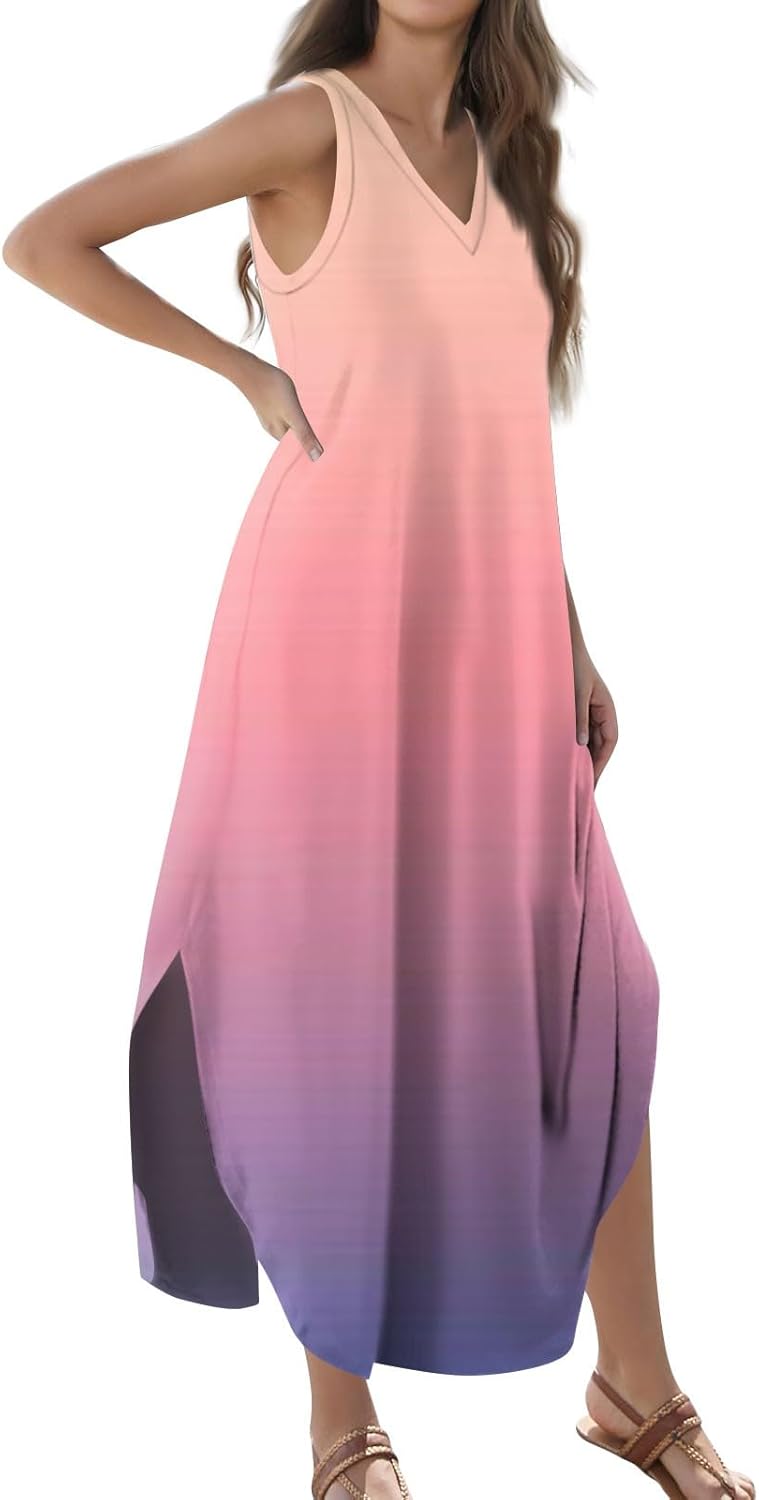 Elegant Sleeveless Maxi Dress for Women 2025 Dresses for Women, Resort Wear, and Hawaiian Sun Dress