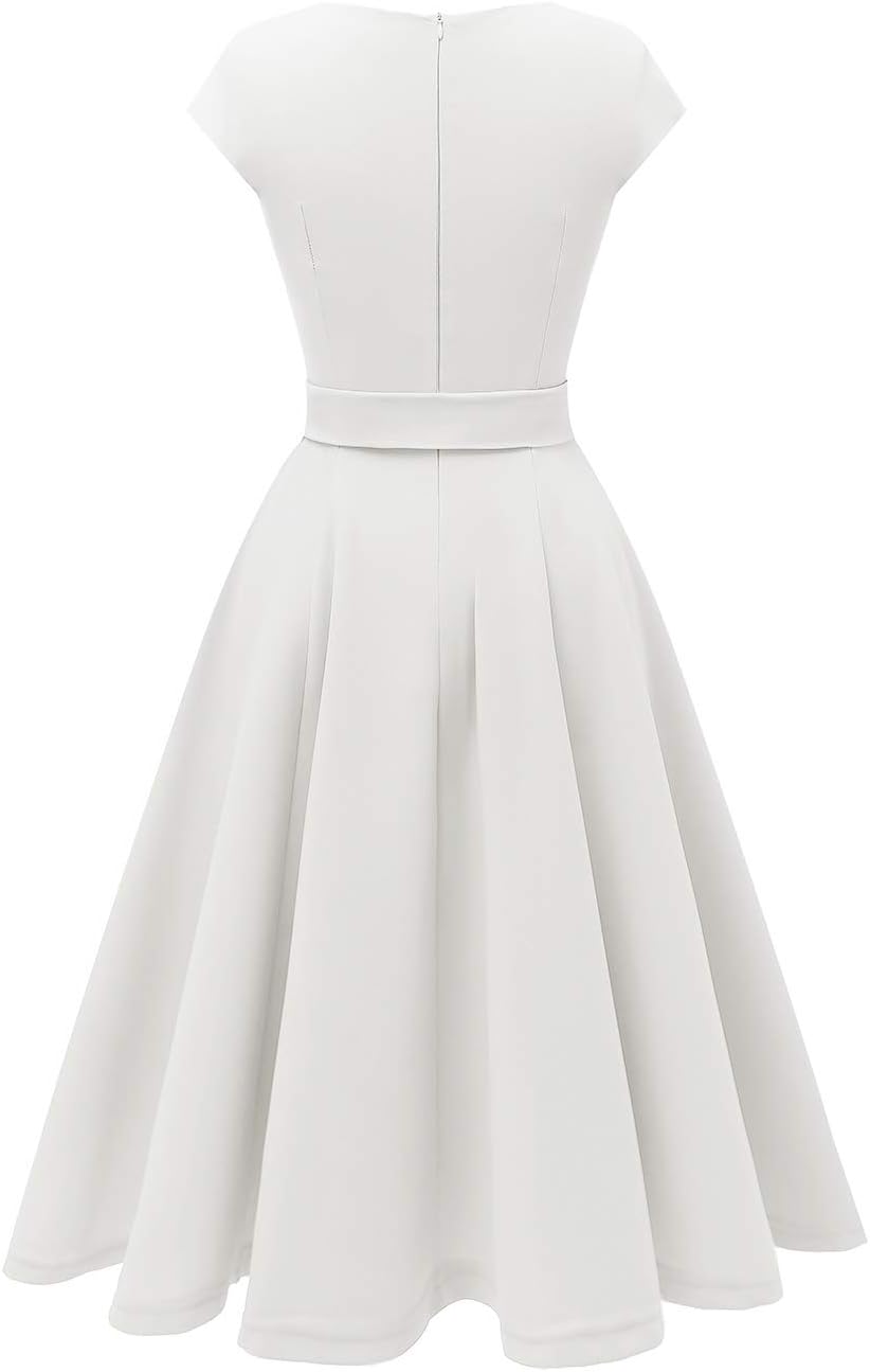 DRESSTELLS Women's Cocktail Dresses, Formal Wedding Guest Church Modest Graduation Party Prom Dress 2025
