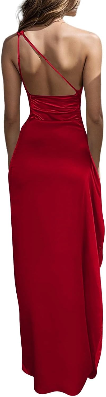 OIOLOYJM Prom Dresses 2025 Wedding Guest Dresses for Women Sexy Cocktail Formal Party One Shoulder Dresses for Women 2025