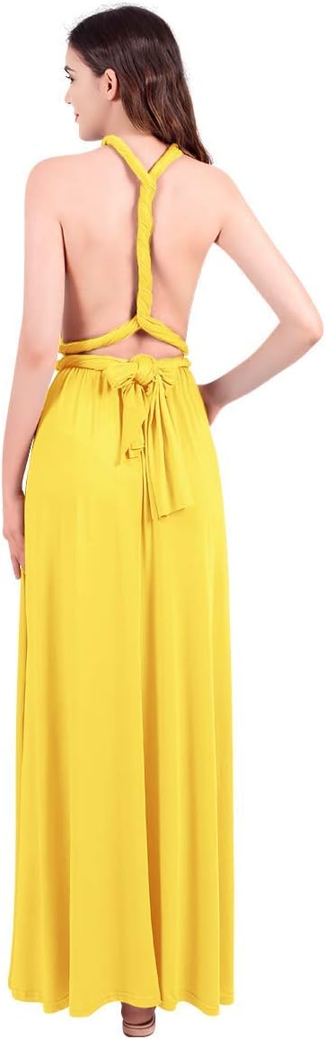 Womens Transformer Evening Dress Maxi Cocktail Wrap Convertible Multi Way Floor Long Formal Gown
