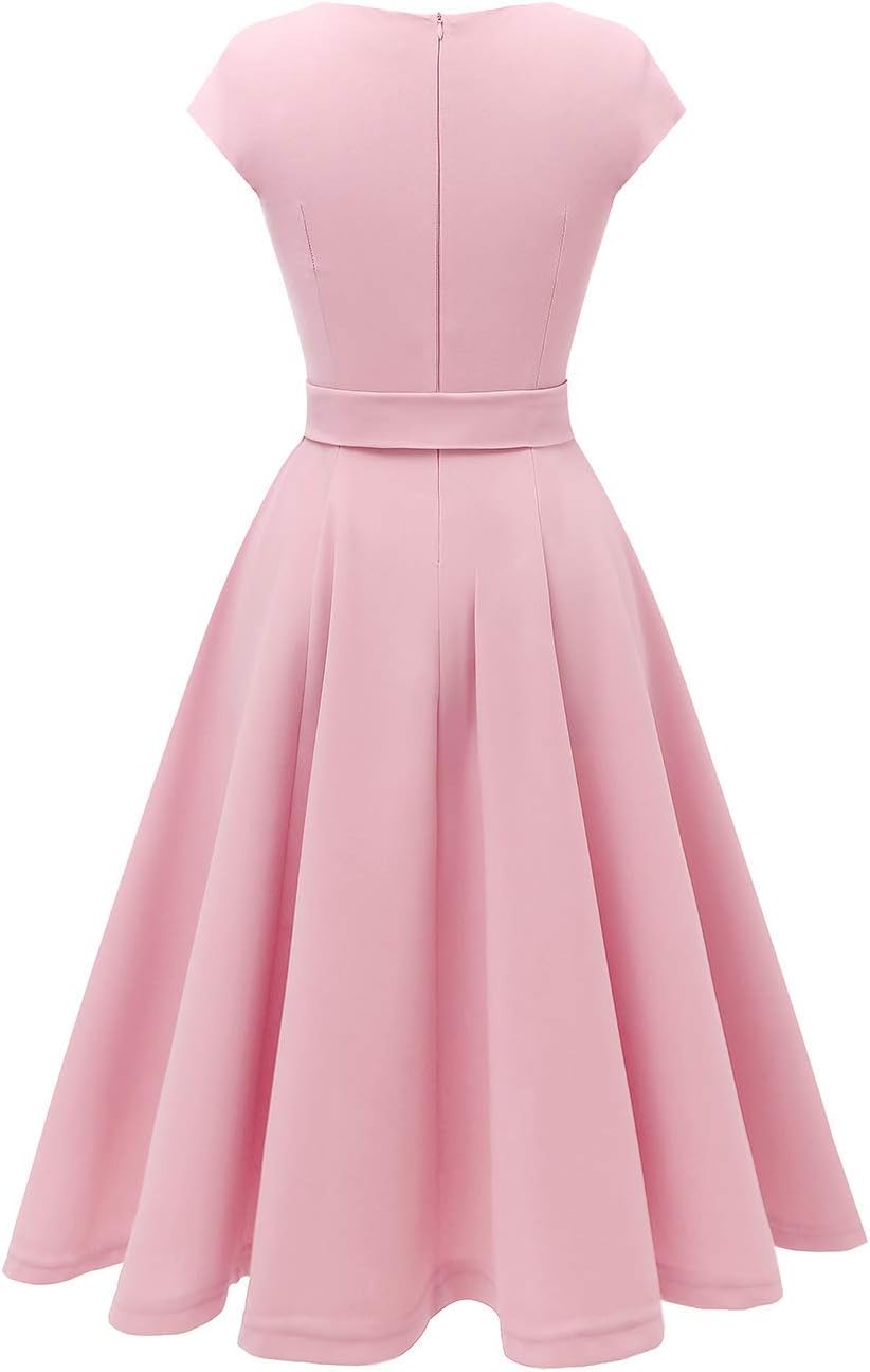 DRESSTELLS Women's Cocktail Dresses, Formal Wedding Guest Church Modest Graduation Party Prom Dress 2025