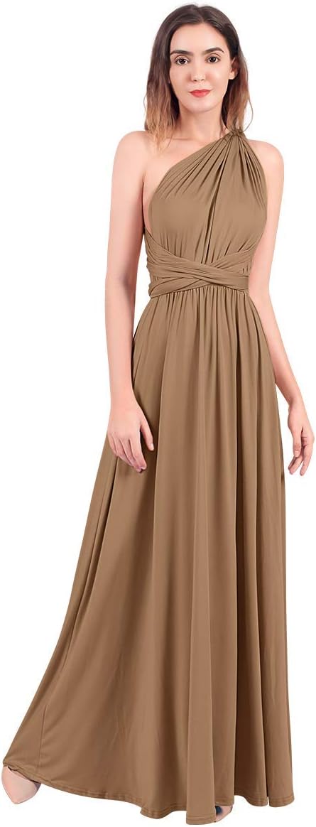Womens Transformer Evening Dress Maxi Cocktail Wrap Convertible Multi Way Floor Long Formal Gown
