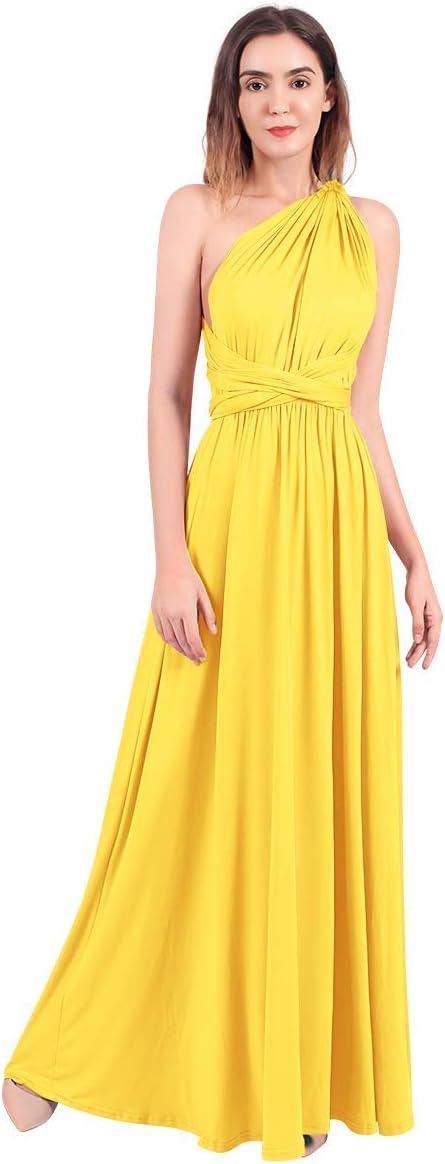 Womens Transformer Evening Dress Maxi Cocktail Wrap Convertible Multi Way Floor Long Formal Gown